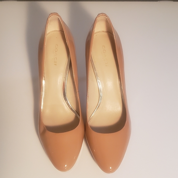 Coach Shoes - Coach tan heels
